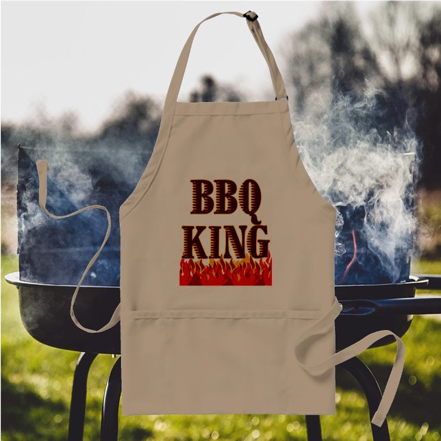 Tablier BBQ King Red Flames Cooker Dit Apron (Créateur téléchargé)