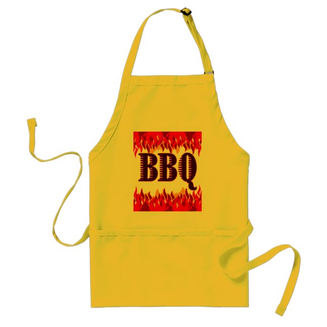 Tablier BBQ Red Flames Funny Apron (Devant)