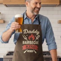 Tablier BBQ Roi Papa Barbecue pour Papa