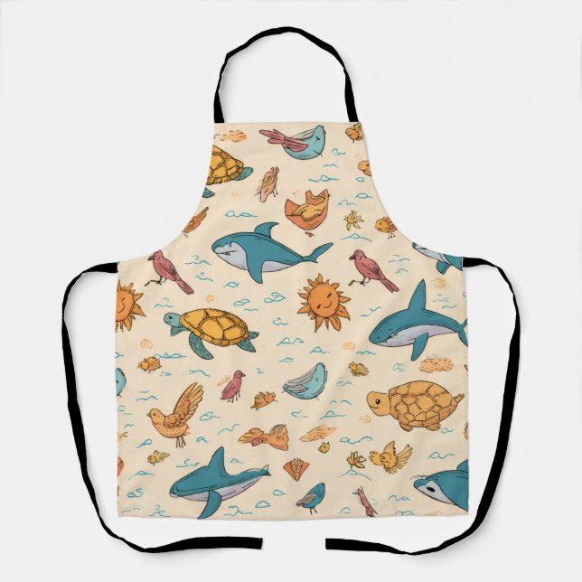 Tablier Beachside All-Over Print Apron Gift (Recto)