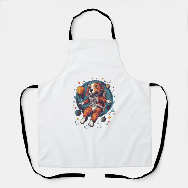 Tablier Beagle astronaute - Space Explorer Chien (Recto)