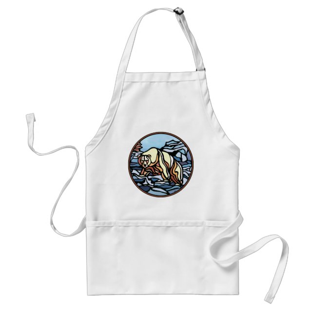 Tablier Bear Art BB-Q Apron Native Wildlife Art Apron (Devant)