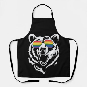 Tablier Bear Gay LGBTQ Rainbow Lunettes de soleil Pride Dr