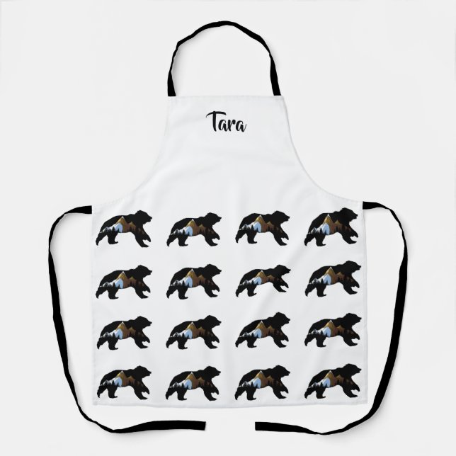 Tablier Bear Lover's Bears with Mountains (Recto)