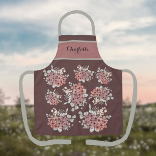 Tablier Beau bouquet de fleur de terrain personnalisé tabl