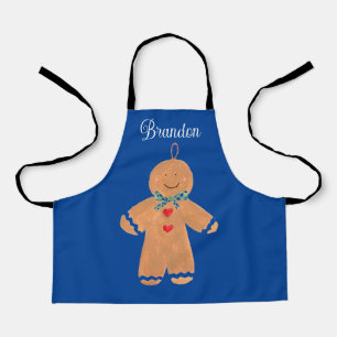 Tablier Beau Cartoon Gingerbread homme Noël hiver