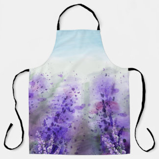 Tablier Beau champ de lavande