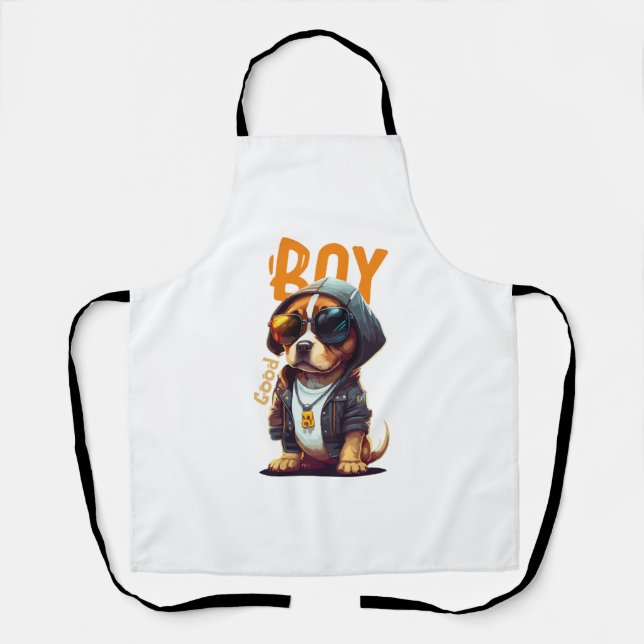 Tablier Beau Chien Chien Cute Chiot (Recto)