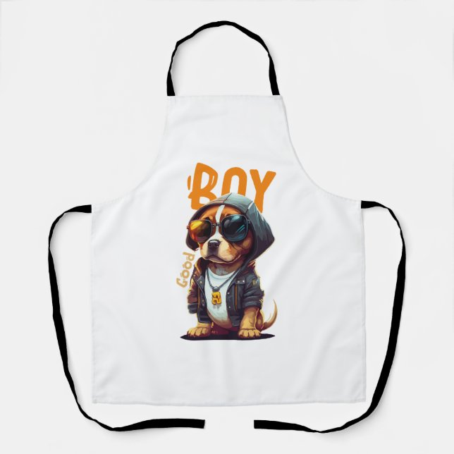 Tablier Beau Chien Chien Cute Chiot (Recto)