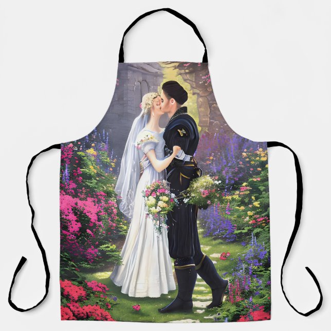 Tablier Beau Couple dans le Parc (Recto)
