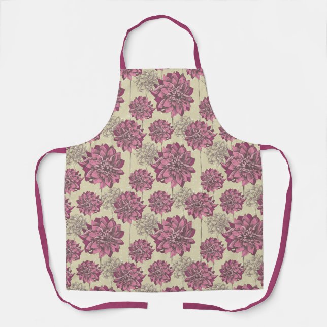 Tablier Beau Dahlia Flower Apron (Recto)