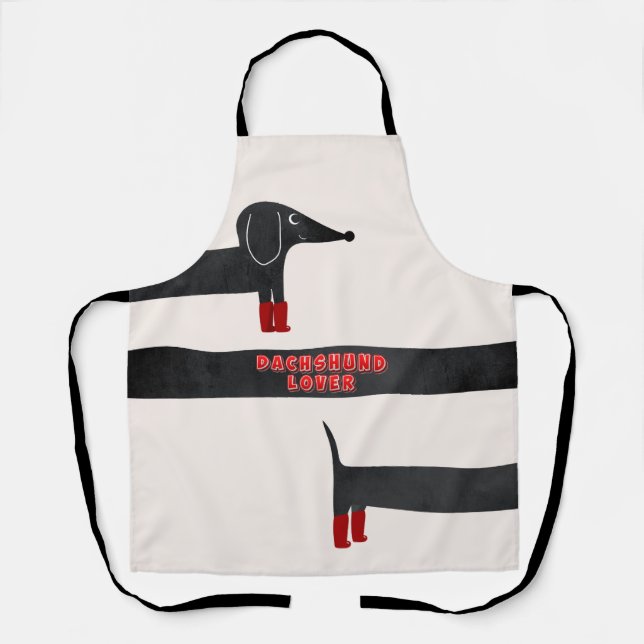 Tablier Beau et coloré Dachshund Lover Apron (Recto)