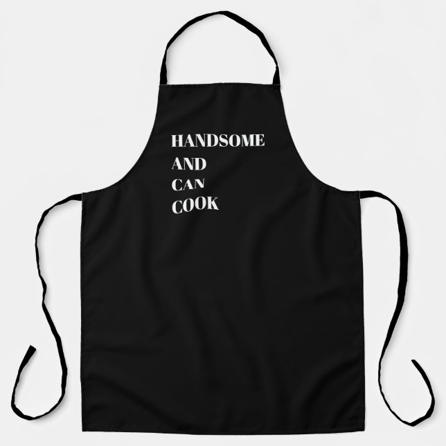 Tablier Beau et peut cuisiner (Recto)