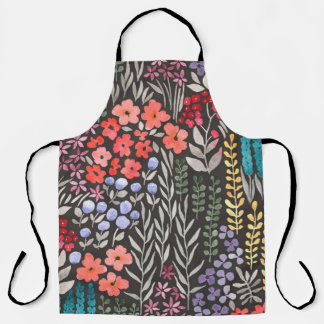 Tablier Beau jardin fleuri coloré sans couture motif