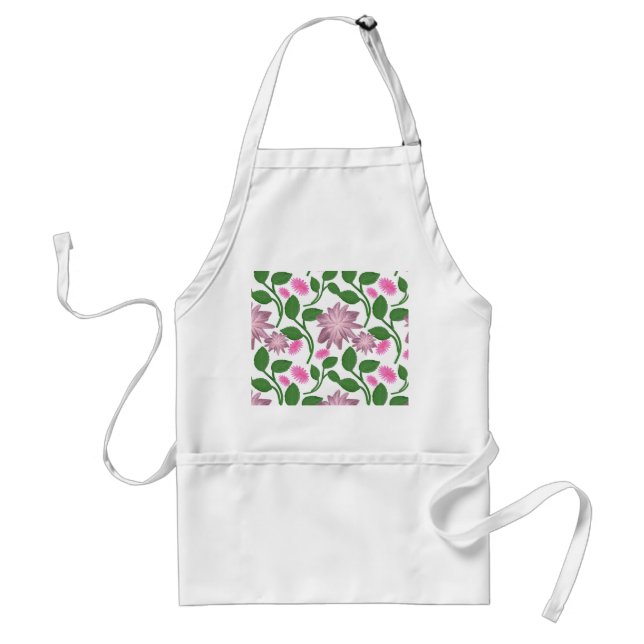 Tablier Beau motif floral coloré (Devant)