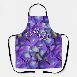 Tablier Beauté d'une Hydrangée Bleue Apron
