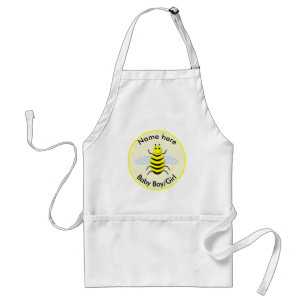 Tablier Bébé jaune mignon abeille genre Révéler neutre