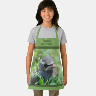 Tablier Bébé mignon Cèdre cire Oiseau Personnalisé
