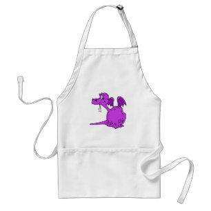 Tablier Bébé pourpre mignon de dragon