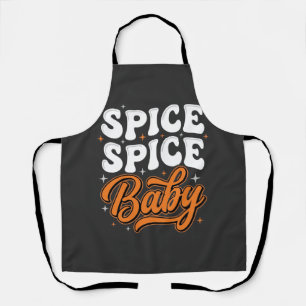 Tablier Bébé Spice Spice Halloween Typographie Rétro Desig