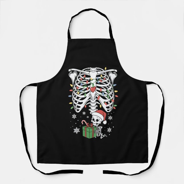 Tablier Bébé squelette mignon Grossesse de maternité de No (Recto)
