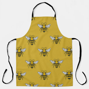 Tablier Bee Haven : Motif jaune Vintage