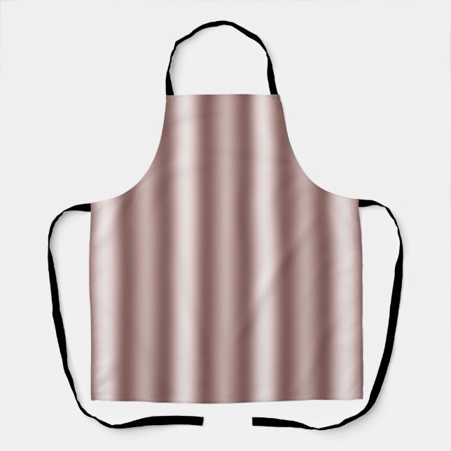 Tablier Beige Brown Bandes verticales floues pour rideau (Recto)