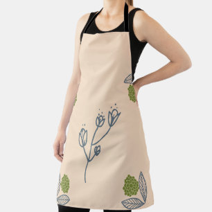 Tablier beige floral
