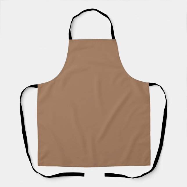 Tablier Beige uni couleur français (Recto)