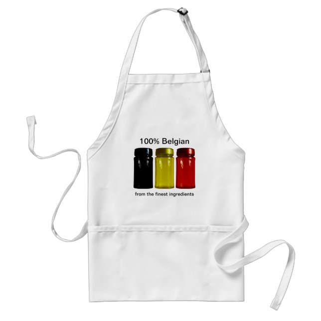 Tablier Belgique Drapeau Pots d'épices Apron (Devant)