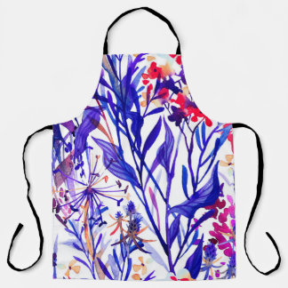 Tablier Belle aquarelle fleurie sans couture motif