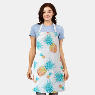 Tablier Belle aquarelle Motif d'ananas à fruits tropicaux