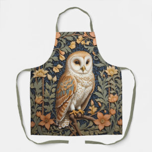Tablier Belle Barne Vintage Owl William Morris Inspiré