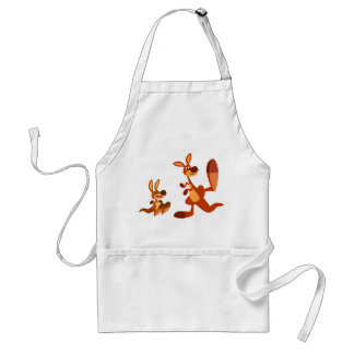 Tablier Belle caricature Kangaroo Papa et Son Cuisine Apro