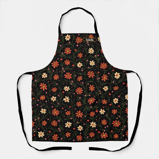 Tablier Belle collection Florale Vintage moderne (Recto)