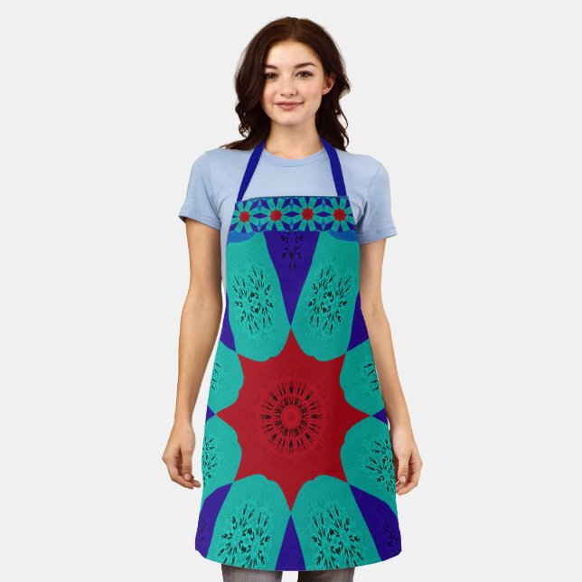 Tablier Belle couleur de design féminin égyptienne Extraor (Porté)