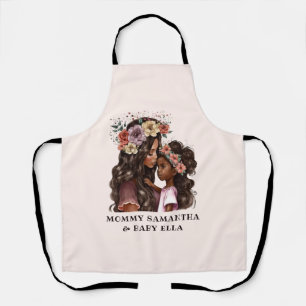 Tablier Belle mère et fille noire (2)
