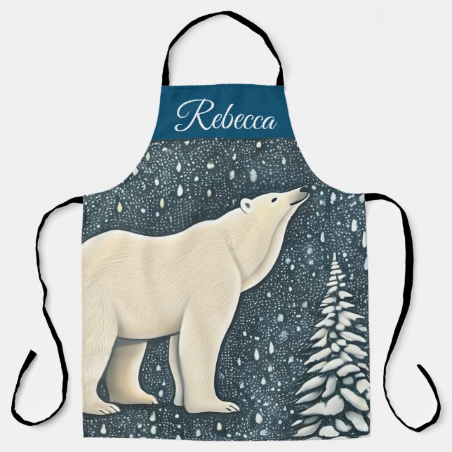 Tablier Belle Ours Polaire Artique (Recto)