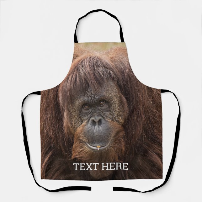 Tablier Belle photographie de Borneo Orangutan (Recto)