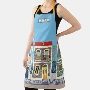 Tablier Belles maisons portugaises avec tuiles ou azulejos
