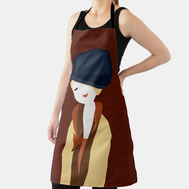 Tablier Béret bleu fille Apron (Insitu)