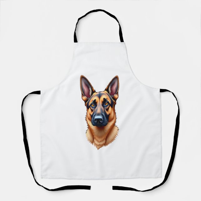 Tablier Berger Allemand Chiot Mignon Chien (3) (Recto)