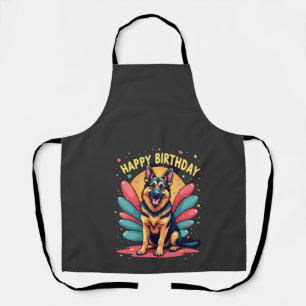 Tablier Berger Allemand Joyeux Anniversaire Fête Shep Vête