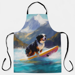 Tablier Bernese Mountain Beach Surf Paining