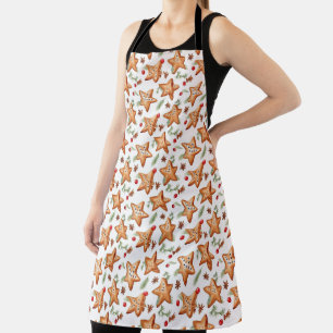 Tablier Berry de Noël Pain de cannelle Motif sans couture