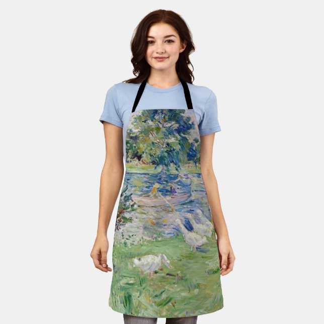Tablier Berthe Morisot - Fille en bateau avec oie (Porté)