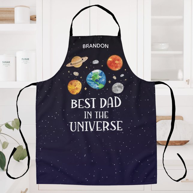 Tablier Best Dad in The Universe Quote Fathers Day (Créateur téléchargé)