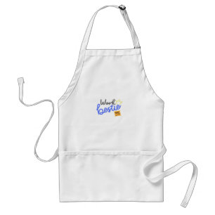 Tablier Bestie de travail - Bleu Classique
