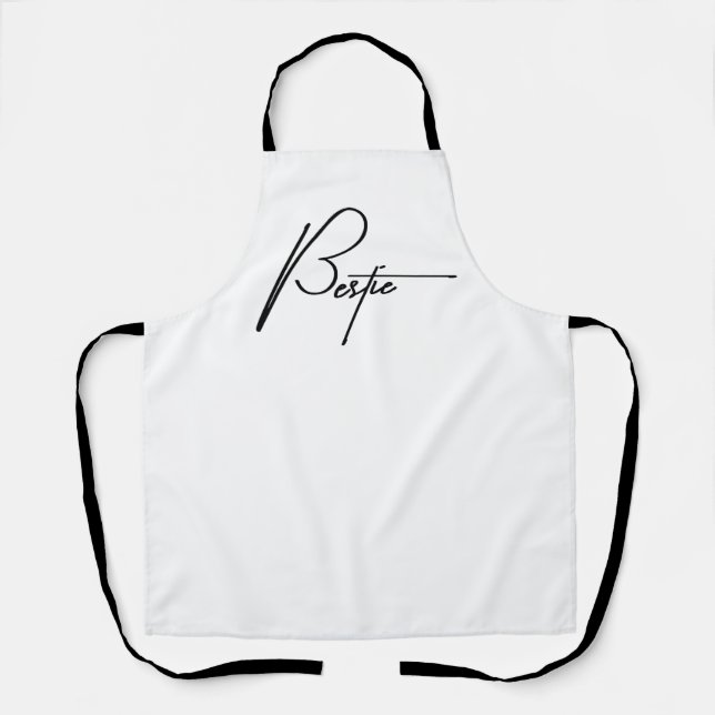 Tablier "Bestie" Drôle Apron - Cuisine avec attitude (Recto)