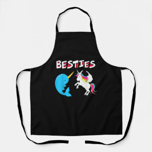 Tablier Besties Funny Unicorn et Narwhal Narwhale T-Shirt